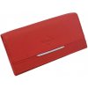 Červená listová peňaženka z teľacej kože MERCUCIO