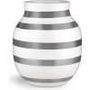 Kähler Omaggio keramická váza 20 cm, silver, 691791