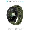 FixPremium - Univerzálny Silikónový Remienok pre Garmin (20mm), zelený