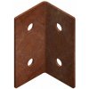 CORGARDEN Modo Spojka na záhradný obrubník 3 x 3 x 6 cm, corten, rohová CORGARDEN 1027