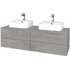 Dreja Kúpeľňová skrinka MODULE SZZ4 140 umývadlo Joy 3 - D01 Betón / D01 Betón