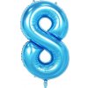 Fóliový balón číslo osem modrý 102cm - Cakesicq - Cakesicq