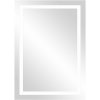LED zrkadlo obdĺžnikové 50x70 cm, vertikálne, vstavaný vypínač, s okrajom, 4000K