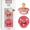 Bibs Colour symetrické cumlíky kaučuk 2 ks Dusty Pink Coral