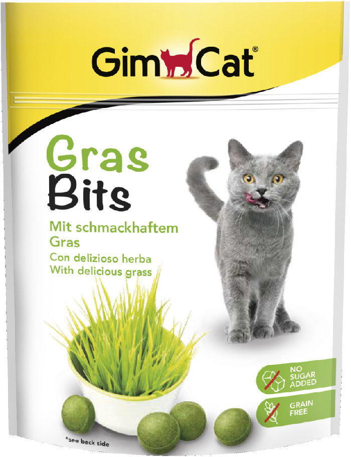 GimCat GrasBits tablety s trávou 2 x 140 g