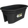 elho Kvetináč na zábradlie plastový Green Basics Flower Bridge 55x30x23 cm čierny
