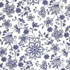 Bavlna kolekcia Blueprints s kvetmi 1 m