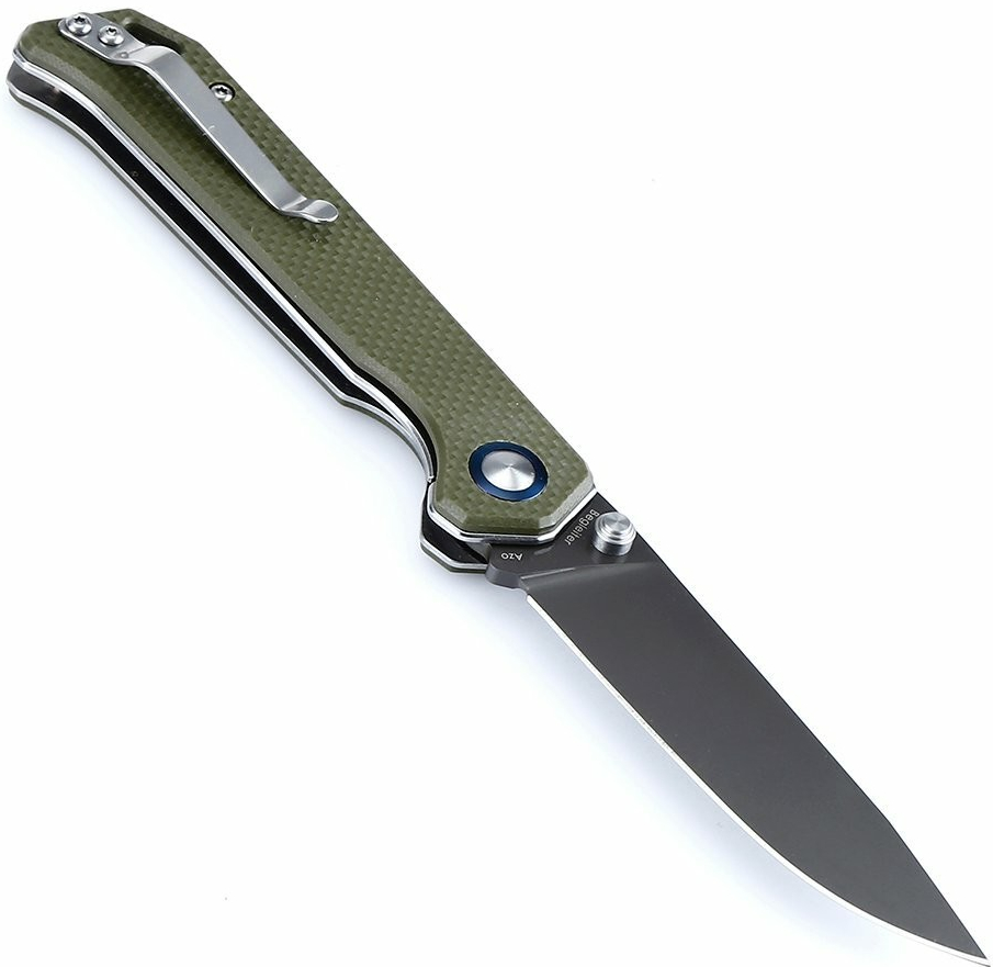 KIZER Begleiter Folding Knife, N690 Blade with Titanium Coating, G10 Handle V4458N2