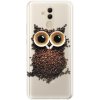 Silikónové puzdro iSaprio - Owl And Coffee - Huawei Mate 20 Lite