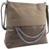 Dámska crossbody kabelka s retiazkou NH8146 šedohnedá