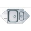 Drez jednokomorový s odkvapom Alveus LINE START, strieborná oceľ