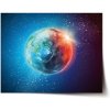 Sablio Plagát Zem vo Vesmíre - 90x60 cm