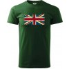 Britská vlajka stará - Tričko extra veľké (5-8XL) - 5XL ( Fľaškovozelená )