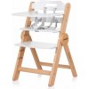 CHIPOLINO Dřevěná jídelní židlička Cacao 2v1 White Wood