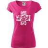 Zdravotné kríž veci - Dámske tričko Pure - XL ( Purpurová )