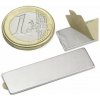 SOLLAU Neodymový magnet hranol (samolepící) 40x12x1 mm, N38, ponikelovaný