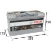 BOSCH autobatéria 100Ah, S5 12V 830A, 0 092 S50 130