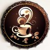 Ceduľa vrchnák Black Coffee 35x35cm
