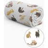 DEKA MÄKKÁ FLEECOVÁ ZVIERATÁ MAČKA 70X90 CM PLED PRIKRÝVKA PODLOŽKA DO PELIEŠKA