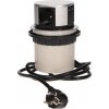 Zásuvkový blok okrúhly ORNO OR-AE-1342, 3x zásuvka, 2x USB nabíjací, farba strieborná, kábel 1.5m