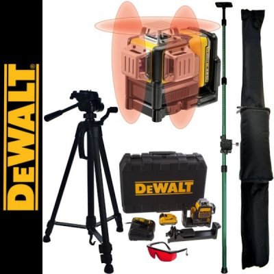 DeWALT DCE089D1R + 10,8 V akumulátor + statív + tyč