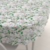 Biante Teflónový oválny obrus TF-117 Kvety magnólie na bielom 100x160 cm
