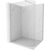 Mexen Kioto, sprchová zástena Walk-In 110 x 200 cm, 8mm číre sklo, brúsená oceľ profil, 800-110-101-97-06