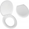 Slovarm - WC sedadlo SOFTCLOSE, biele, kovové závesy, Duroplast DARIA - 672044