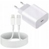 RÝCHLA NABÍJAČKA PRE IPHONE KOCKA 20W + KÁBEL 2M / USB-C - IPHONE LIGHTING
