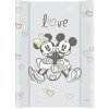CEBA Podložka prebaľovacia s pevnou doskou COMFORT (50x70) Disney Minnie & Mickey Grey