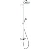 Sprchový systém Hansgrohe Croma na stěnu s vaňovým termostatom chróm 27223000