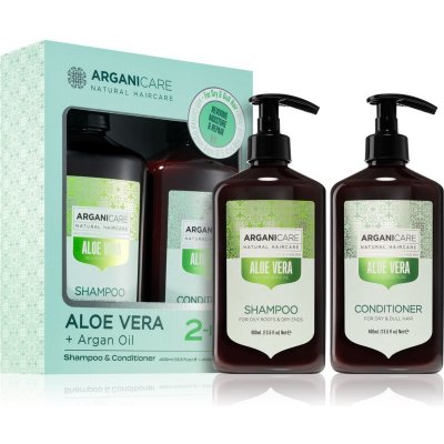 Arganicare Aloe vera hydratačný šampón 400 ml + kondicionér 400 ml kozmetická sada