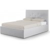 Wilsondo Čalúnená manželská posteľ s úložným priestorom Zolly 180x200 - sivá