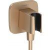 Hansgrohe FixFit Q - Kolienko s držiakom sprchy, kartáčovaný bronz 26887140
