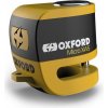 Zámok kotúčové brzdy Micro XA5, OXFORD (integrovaný alarm, žltý / čierny, priemer čapu 5,5 m