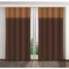 Prehozynapostel Hnedé dekoračné závesy na štipce s riasiacou páskou 250 cm
