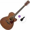 Ibanez PC12MHCE-OPN Basic SET Open Pore Natural Elektroakustická gitara Jumbo