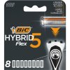 BIC Hybrid5 Flex Najlepšie výsledky holenia s holiacim strojčekom BIC. Holiaci strojček BIC Flex5 je jediný 5-čepelový holiaci strojček s vyváženou guľôčkou pre výnimočnú kontrolu pri holení. Päť pohy