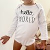 Milinko Unikátne detské body na dlhý rukáv Ahoj svet