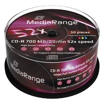 Mediarange CD-R 700MB 52x, 50ks