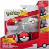 Jazwares Pokémon Clip and Go set Machop s páskem Repeat Ball + Timer Ball