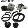 SKF Vodné čerpadlo + sada klinového remeňa VKMC34700