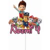 Zápich - Paw Patrol s menom a vekom (Labková patrola) (typ 2) - s paličkou - 15cm - Obrázok