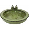Esschert Design Pítko pre vtáky Elegant 31 cm keramické zelená patina