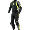 DAINESE AVRO 4 LEATHER 2PCS SUIT BLACK-MATT/CHARCOAL-GRAY/FLUO Velkosť: 58
