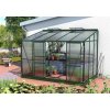 Skleník VITAVIA IDA 6500 PC 4 mm zelený LG1129 - Vitavia Garden - m - oceľové sponky - hliníkový skleník - kg/m2 - 10 rokov na nerozbitnosť krupobitím - skleník k stene - 15 rokov na vybrané vlastnost