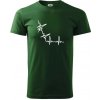EKG bouldering - Klasické pánske tričko vyššej gramáže - M ( Fľaškovozelená )