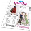 Strih Burda 7870 - Krojová sukňa, krojová zásterka, krojová blúzka