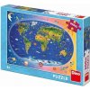 Dino Detská mapa 300 dielikov XL Puzzle