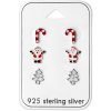 iŠPERKY Detský vianočný strieborný set náušníc Vianoce ID|222796